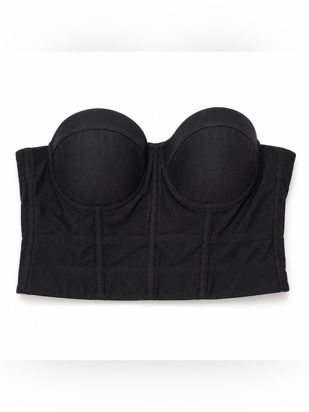 Black Strapless Corset Bustier Top | Size 36/80